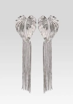 Anthurium Drop Crystal Earring