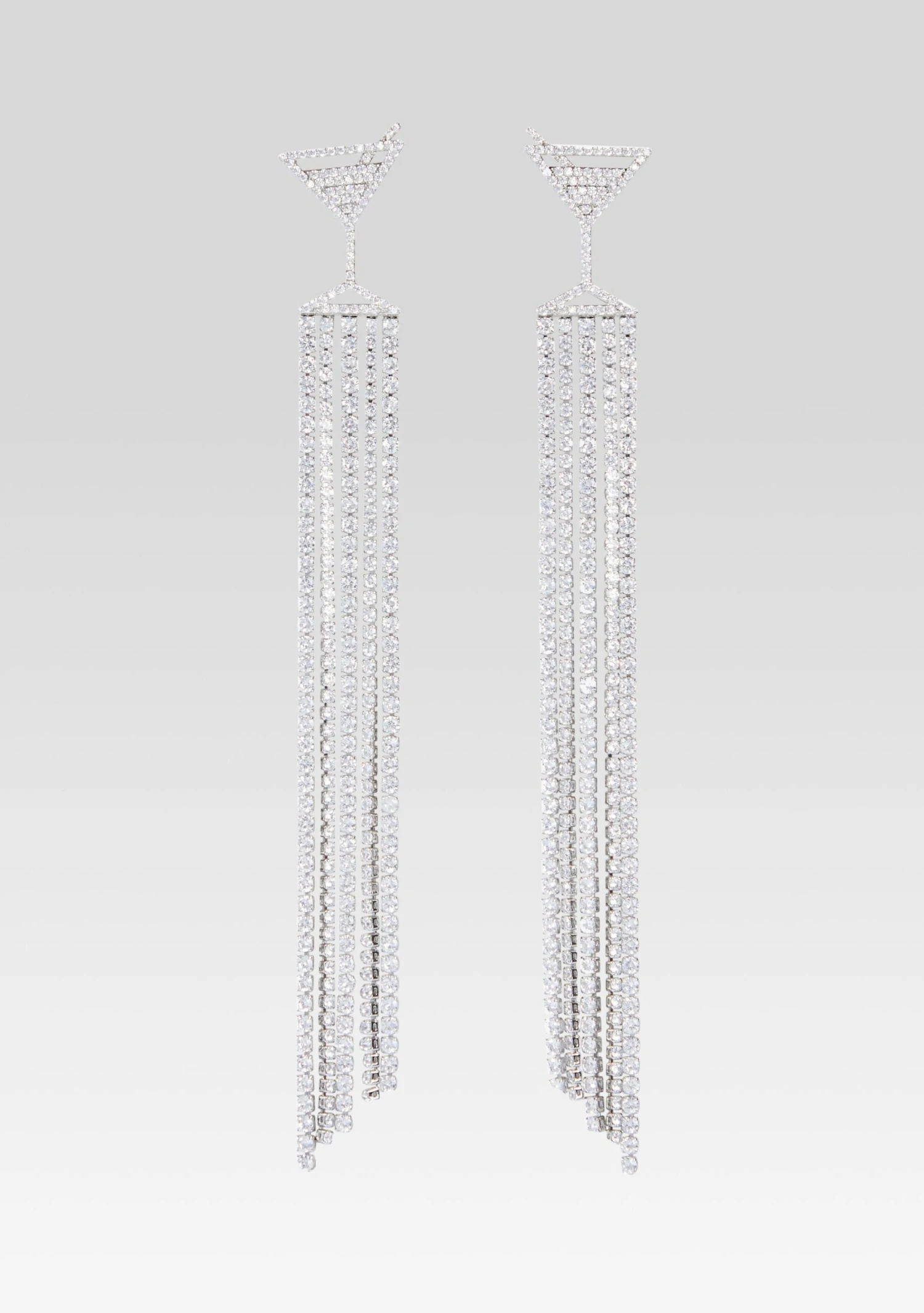 Martini Drop Crystal Earring 3 Martini Drop Crystal Earring