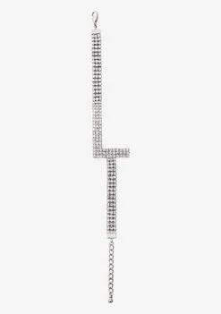 Rhinestone Alphabet Letter Bracelet -Retrofete Sales Store Alphabet Bracelet L