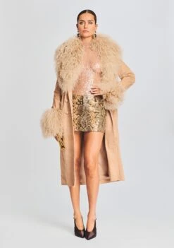 Nora Coat -Retrofete Sales Store Ecommerce Crop 20230815 Jessa Top Nora Coat Tannin 824 ECOMM