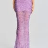 Zahra Sequin Skirt -Retrofete Sales Store Ecommerce Crop 20230815 Mera Top Zahra Skirt Orchid Lavender 3435 ECOMM