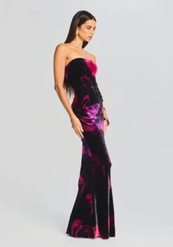 Nat Top -Retrofete Sales Store Ecommerce Crop 20230815 Nat Top Freyja Skirt Acid Roses 1026 ECOMM