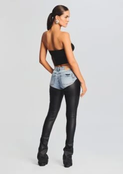 Rogan Pant -Retrofete Sales Store Ecommerce Crop 20230816 SET1 EVEYTOP ROGANPANTCOATEDBLACK 4558 ECOMM