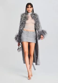 Brooke Embellished Knit Skirt -Retrofete Sales Store Ecommerce Crop 20230816 SET1 JENNACARDIGANCHELSEAGREY BROOKSKIRT 2999 ECOMM