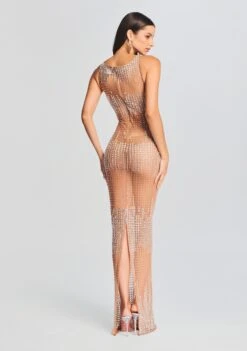 Jovie Sequin Dress 10 Jovie Sequin Dress -Retrofete Sales Store Ecommerce Crop 20230816 SET1 JOVIEDRESSSILVERNUDE 5146 ECOMM
