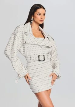 Mora Embellished Leather Jacket