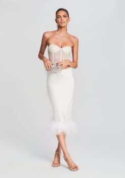 Paula Feather Skirt -Retrofete Sales Store Ecommerce Crop 220824 Retrofete Ecom Set2 SHOT13 1583