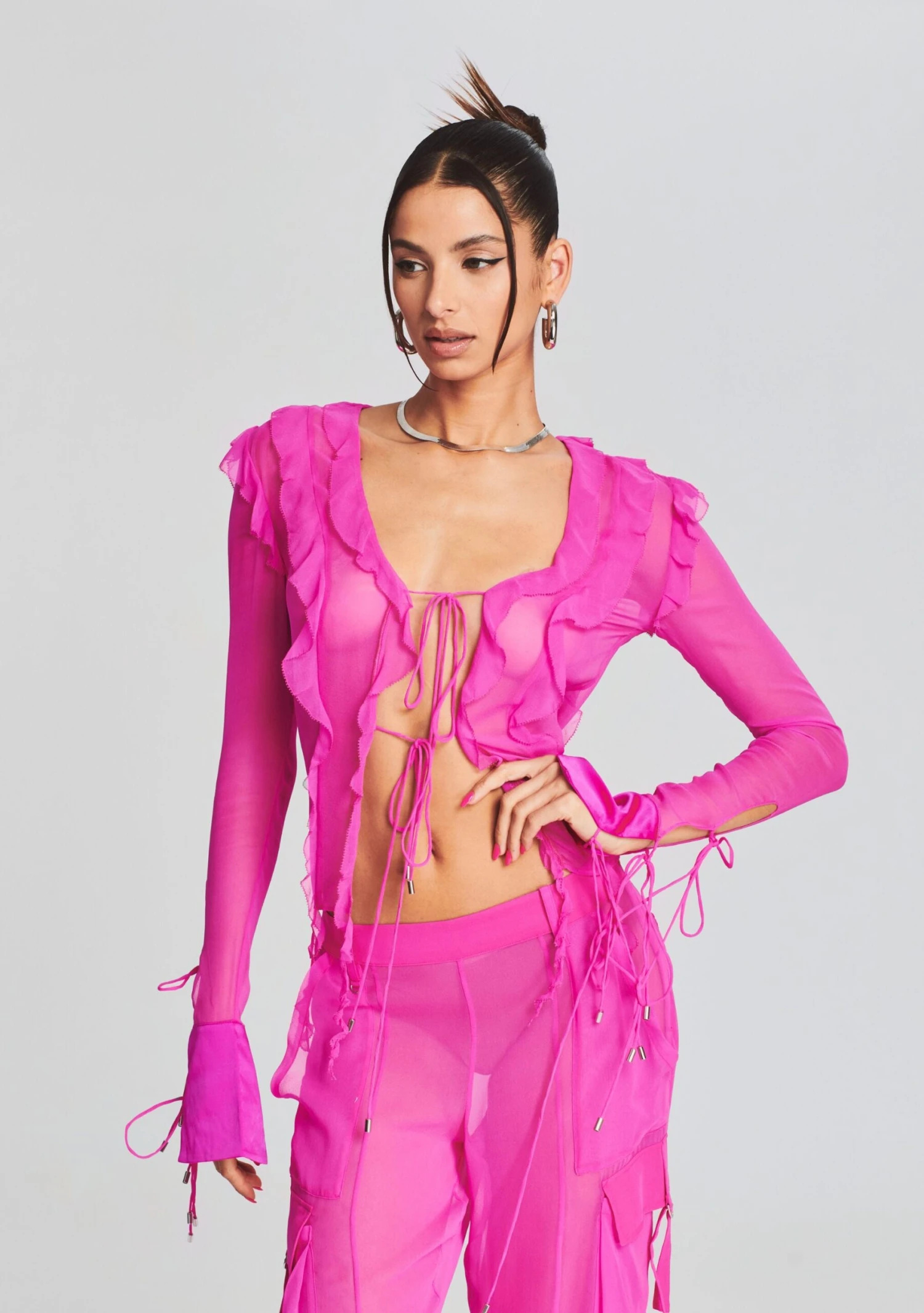 Aviva Silk Chiffon Blouse 3 Aviva Silk Chiffon Blouse