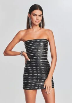 Rhya Embellished Leather Dress 11 Rhya Embellished Leather Dress -Retrofete Sales Store Ecommerce Crop 221018 Retrofete eCOM Set1 16972