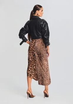 Victoria Leather Jacket -Retrofete Sales Store Ecommerce Crop 23 07 18 SET1 Emma Dress Tan Ocelot Victoria Jacket 0190 ECOMM