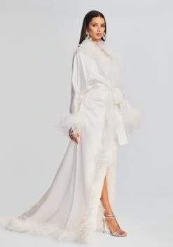 Juno Feather Robe 9 Juno Feather Robe -Retrofete Sales Store Ecommerce Crop 23 07 18 SET1 Juno Robe 0121 ECOMM