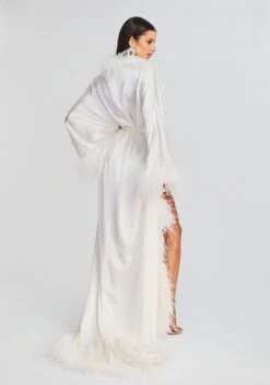 Juno Feather Robe 10 Juno Feather Robe -Retrofete Sales Store Ecommerce Crop 23 07 18 SET1 Juno Robe 0212 ECOMM