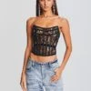 Bayley Embellished Lace Top -Retrofete Sales Store Ecommerce Crop 23 09 21 BAYLEYTOP BLACK 353 ECOMM