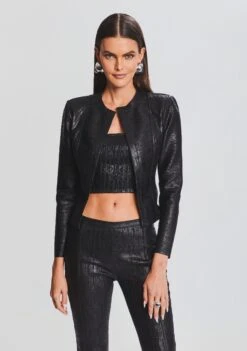 Mae Coated Knit Cardigan