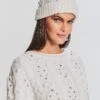 Evia Embellished Knit Hat -Retrofete Sales Store Ecommerce Crop 23 09 21 MAPLETOP EVIAHAT IVORY 2115 ECOMM