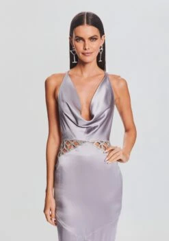 Chantelle Dress 11 Chantelle Dress -Retrofete Sales Store Ecommerce Crop 23 09 22 CHANTELLEDRESS MINKGREY 2491 ECOMM