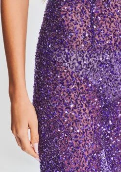 Clarisse Sequin Dress -Retrofete Sales Store Ecommerce Crop 23 09 22 CLARISSEDRESS AMETHYST 934 ECOMM
