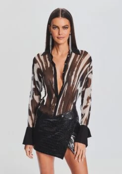 Christine Skirt 11 Christine Skirt -Retrofete Sales Store Ecommerce Crop 23 09 22 CLYDESHIRT ZEBRAINK CHRISTINESKIRT 010 ECOMM fdec193b 834c 4562 943d 41957e564d70