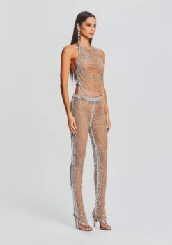 Zoe Embellished Pant -Retrofete Sales Store Ecommerce Crop 23 09 22 DELANEYTOP ZOEPANT TANNINSILVER 2479 ECOMM 7b9884b5 e057 4be8 ad34 17e690827830