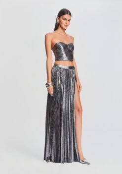 Liana Top 9 Liana Top -Retrofete Sales Store Ecommerce Crop 23 09 22 LIANATOP CAMRIESKIRT GUNMETAL 2002 ECOMM