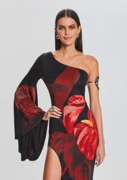 Romina Dress -Retrofete Sales Store Ecommerce Crop 23 09 22 ROMINADRESS REDANTHURIUM 2410 ECOMM