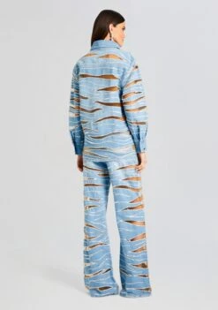 Avani Embellished Denim Shirt -Retrofete Sales Store Ecommerce Crop 23 10 25 AVANISHIRT RENZOJEAN BONDI 2788 ECOMM