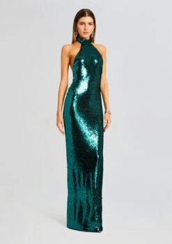 Cora Sequin Dress -Retrofete Sales Store Ecommerce Crop 23 10 25 CORADRESS AQUAMARINE 2833 ECOMM