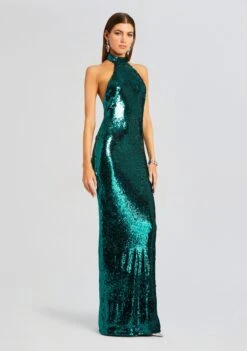 Cora Sequin Dress -Retrofete Sales Store Ecommerce Crop 23 10 25 CORADRESS AQUAMARINE 2845 ECOMM