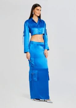 Gaia Cargo Top -Retrofete Sales Store Ecommerce Crop 23 10 25 GAIATOP MAELIESKIRT TROPICALBLUE 2362 ECOMM 09773aa9 f411 4dc2 bc05 6565e513e019