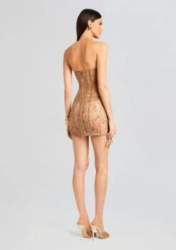 Matilda Embellished Lace Dress -Retrofete Sales Store Ecommerce Crop 23 10 25 MATILDADRESS TANNIN 2256 ECOMM