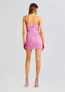 Vianne Embellished Leather Dress -Retrofete Sales Store Ecommerce Crop 23 10 25 MORGANAJACKET VIANNEDRESS BEGONIAPINK 1792 ECOMM