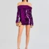Wyn Sequin Dress -Retrofete Sales Store Ecommerce Crop 23 10 25 WYNDRESS AMETHYST 1432 ECOMM