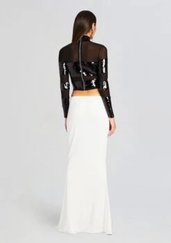 Nyx Sequin Top -Retrofete Sales Store Ecommerce Crop 23 11 15 NYXTOP BLACK 1729 ECOMM