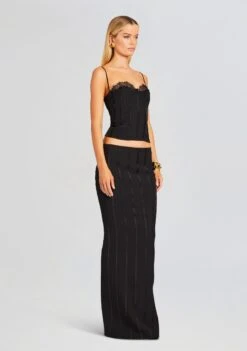 Briar Skirt 9 Briar Skirt -Retrofete Sales Store Ecommerce Crop 23 11 15 PETRATOP BRIARSKIRT BLACK 2042 ECOMM