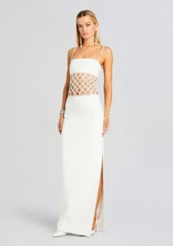 Solene Dress 9 Solene Dress -Retrofete Sales Store Ecommerce Crop 23 11 16 SOLENEDRESS WHITECRYSTAL 3157 ECOMM