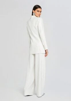 Solana Embellished Blazer 10 Solana Embellished Blazer -Retrofete Sales Store Ecommerce Crop 23 12 18 KENNEDYTOP SOLANABLAZER BAYLORPANT WHITE 1362 ECOMM