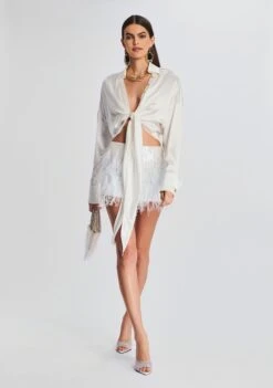 Athana Sequin Feather Skirt 13 Athana Sequin Feather Skirt -Retrofete Sales Store Ecommerce Crop 230111 SET1 Shot 05 0865 eComm 4767929e 842a 406f af4d bd18b331620e