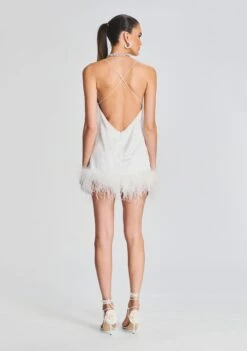 Susana Feather Dress 10 Susana Feather Dress -Retrofete Sales Store Ecommerce Crop 230201 Retrofete SET2 SHOT11 098 eComm