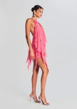 Caspian Silk Chiffon Dress -Retrofete Sales Store Ecommerce Crop 230510 RETROFETE SET1 4197 eComm