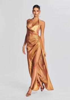 Cleo Silk Chiffon Dress -Retrofete Sales Store Ecommerce Crop 230510 RETROFETE SET1 7175 eComm