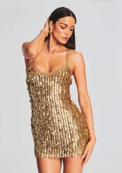 Saros Feather Sequin Dress -Retrofete Sales Store Ecommerce Crop 230516 SET2 SHOT 21 1762 eComm