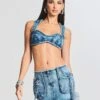 Millie Denim Bra Top -Retrofete Sales Store Ecommerce Crop 230621 Retrofete SET1 Shot 39 0011 eComm front