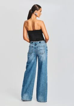 Mads Silk Bustier -Retrofete Sales Store Ecommerce Crop 230718 SET2 MADSBUSTIER ASTONLOWRISEJEAN 0911 ECOMM