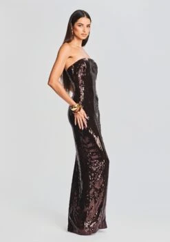 Ember Sequin Dress -Retrofete Sales Store Ecommerce Crop 230815 SET2 EMBERDRESS DAWNBLAZER 1139 ECOMM