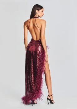 Vixen Sequin Feather Dress -Retrofete Sales Store Ecommerce Crop 230816 SET2 VIXENDRESS 6563 ECOMM
