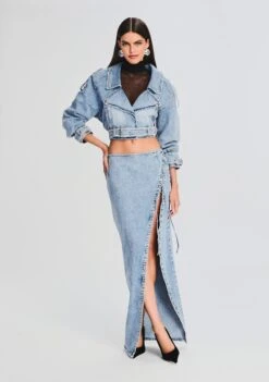Joslyn Denim Jacket -Retrofete Sales Store Ecommerce Crop 230831 JOSLYNJACKET ZAHLIASKIRT 2186 ECOMM