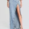 Zahlia Denim Skirt 1 Zahlia Denim Skirt -Retrofete Sales Store Ecommerce Crop 230831 JOSLYNJACKET ZAHLIASKIRT 2207 ECOMM