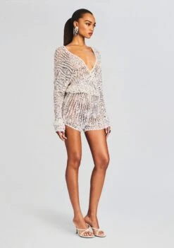 Meadow Sequin Crochet Romper -Retrofete Sales Store Ecommerce Crop 231128 MEADOWROMPER 0229 ECOMM