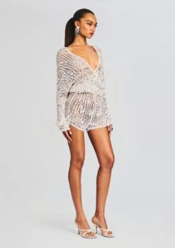 Meadow Sequin Crochet Romper -Retrofete Sales Store Ecommerce Crop 231128 MEADOWROMPER 0234 ECOMM