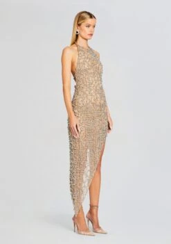 Audacia Embellished Dress -Retrofete Sales Store Ecommerce Crop 24 01 10 AUDACIADRESS SILVER 0888 ECOMM